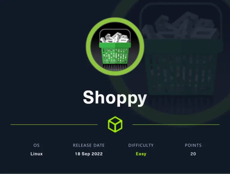 【hackthebox】Shoppy writeup