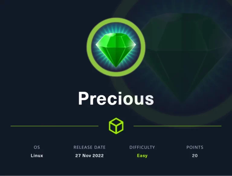 【hackthebox】Precious writeup