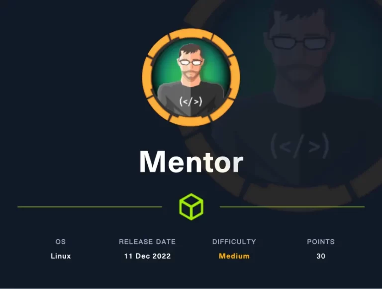 【hackthebox】Mentor writeup