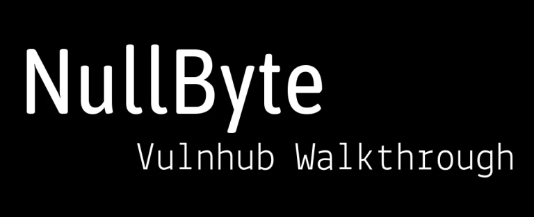 [VulnHub] NullByte-1